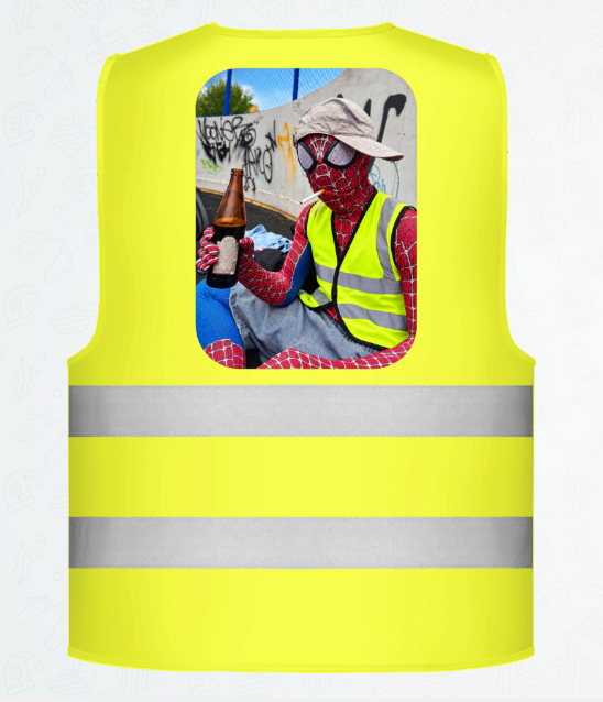 Spidy en gilet jaune.