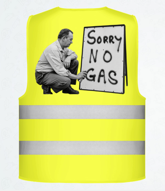 Sorry no gas.
